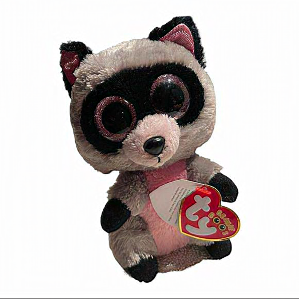 Ty Beanie Boos Rocco the Raccoon - NEW 6in. Plush toy stuff animal